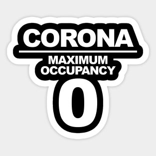 Maximum Occupancy 0 Sticker